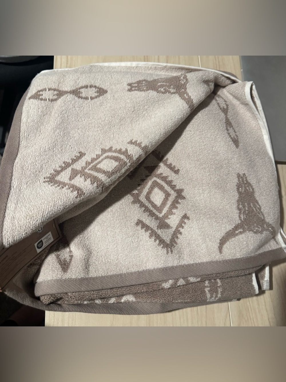 Wrangler Brown Skull 2 bath Towels, 2 hand towels,2 wash cloth Set - NWT - Picture 4 of 4